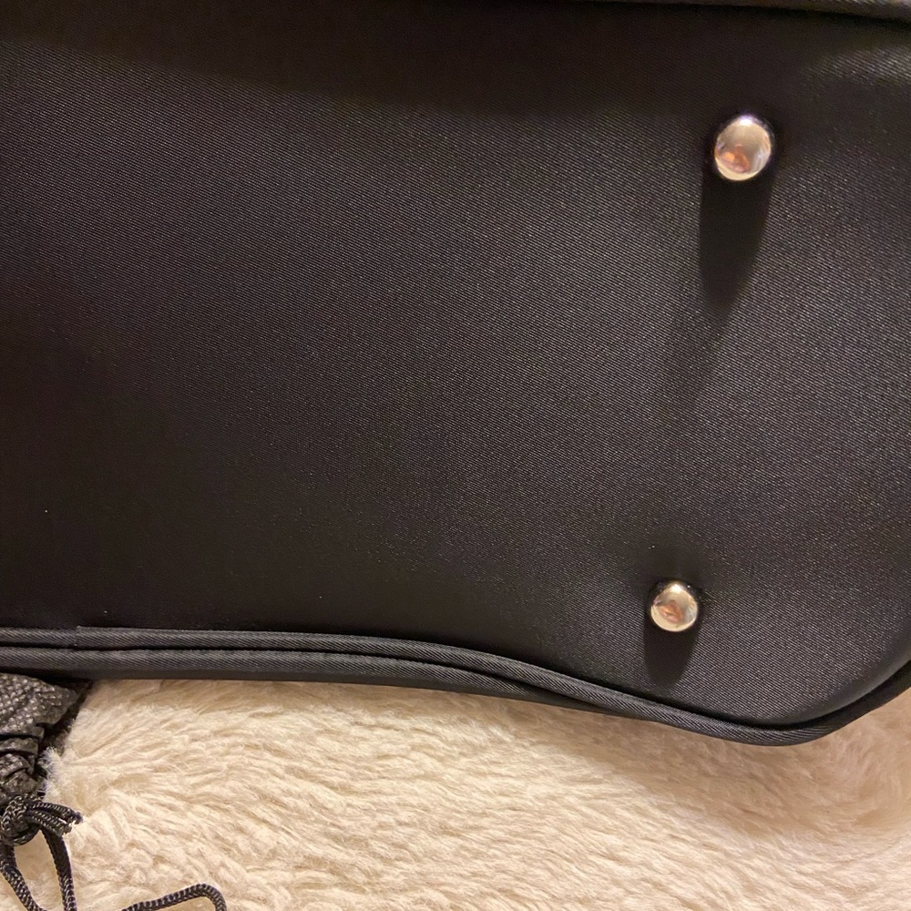 New Versace Parfums Zip Tote Shopper Shoulder Crossbody Bag Greca Key Logo - Picture 9 of 12